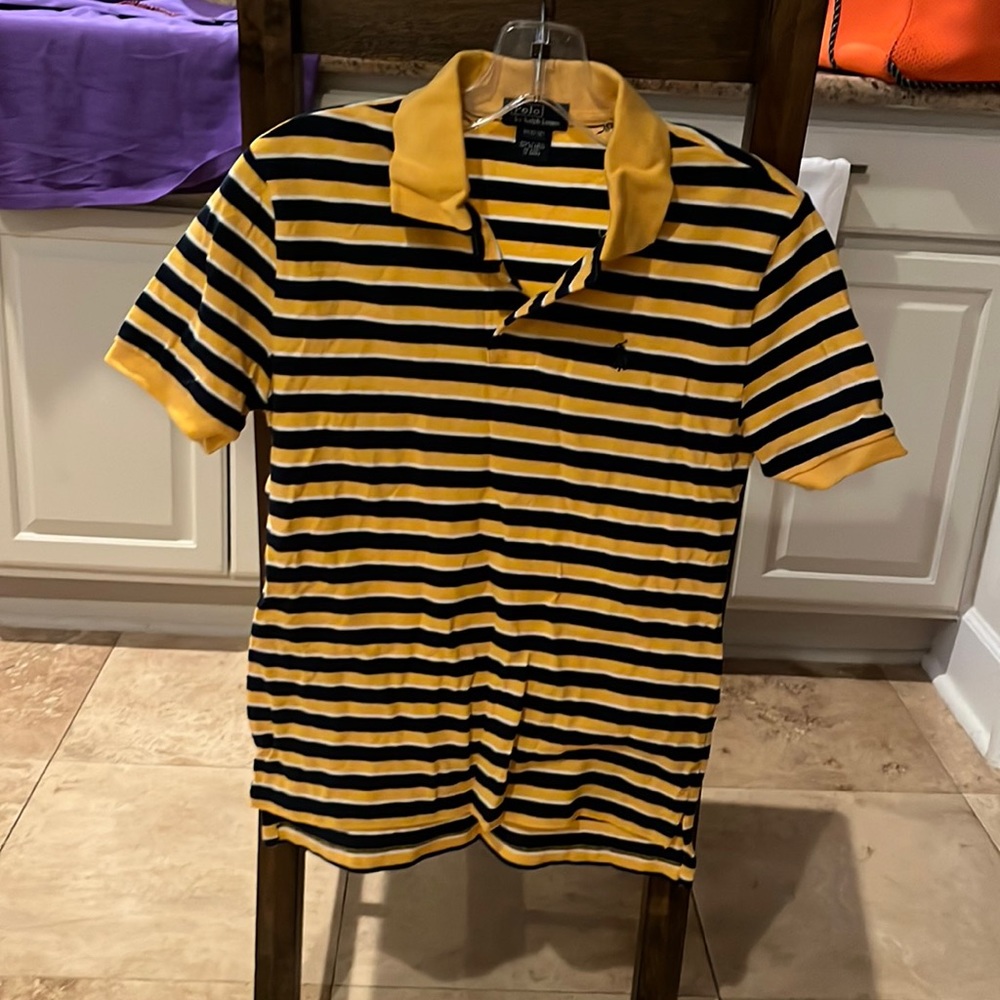 POLO By Ralph Lauren boys stripped collared shirt